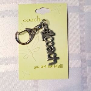 #1 coach keychain